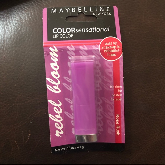 NWT Maybelline Color Sensational Rebel Bloom Lip Color in Rose Rush 735 - Picture 7 of 8